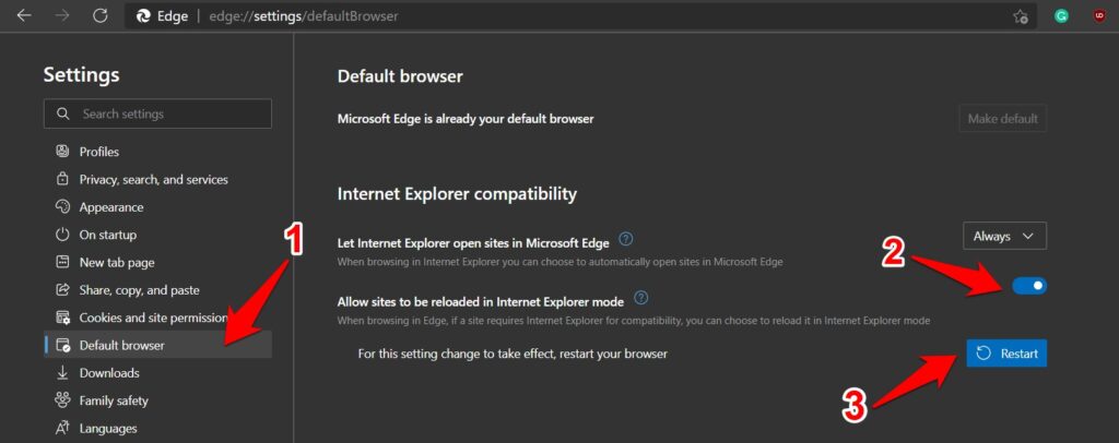 Microsoft İE Modu